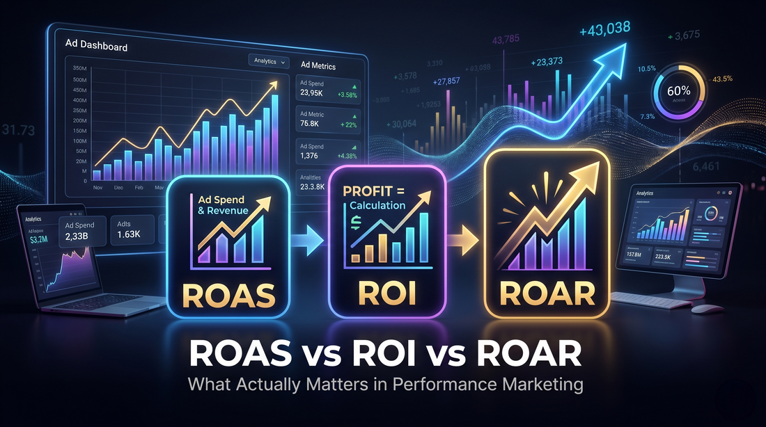 ROAS vs ROI vs ROAR: What Actually Matters in Performance Marketing